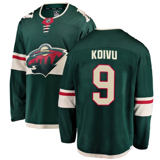 Mikko Koivu Men's Fanatics Branded Minnesota Wild Breakaway Green Home Jersey